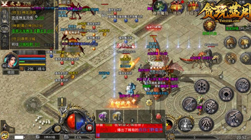 《热血合击》女神刘亦菲沙城现身，绝妙操作惊艳玛法勇士