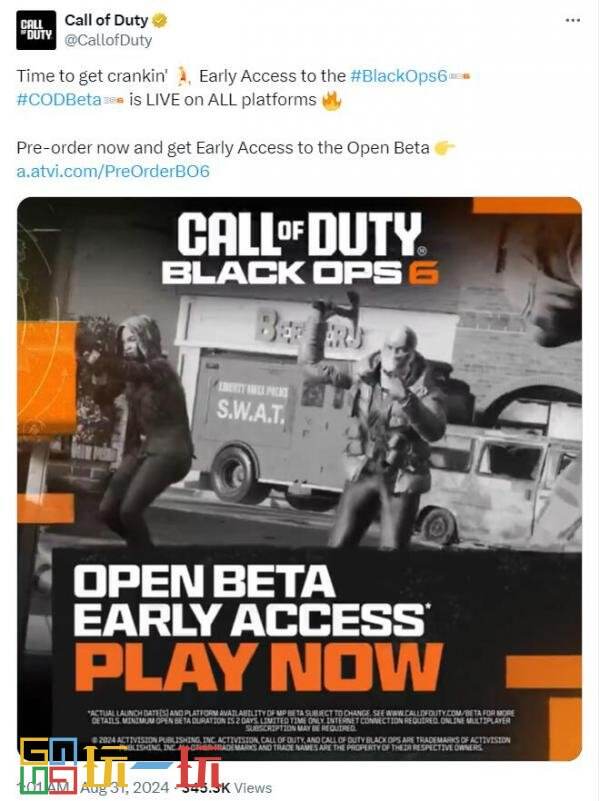 《使命召唤:黑色行动6》多人模式beta测试抢先体验开放