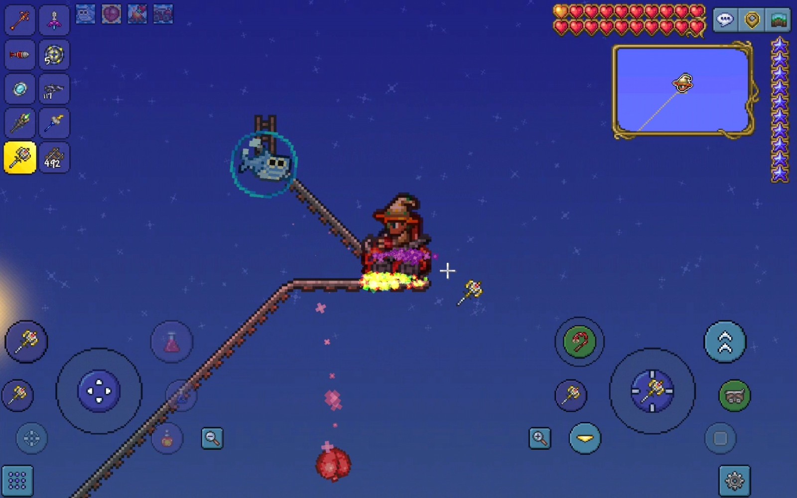 泰拉瑞亚前期怎么用铁轨打BOSS